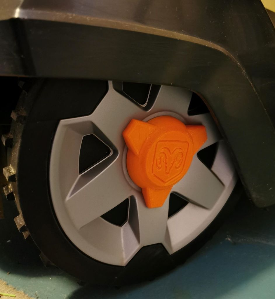 Ανταλλακτικό καπάκι τροχού για χλοοκοπτικό αυτοκινήτου Husqvarna με λογότυπο Dodge Ram ή Husqvarna