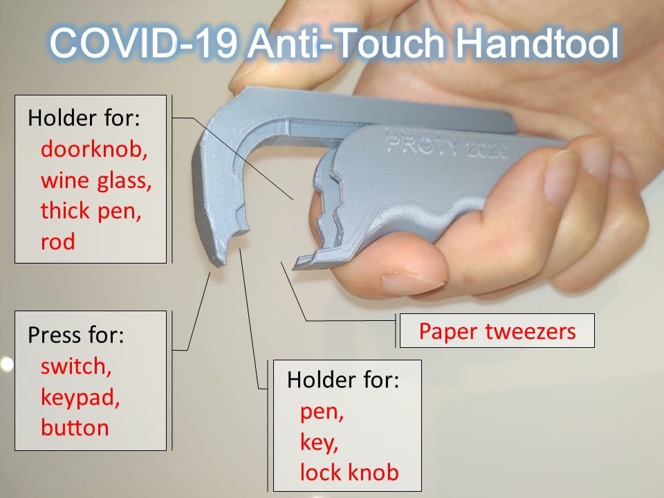 Πολυλειτουργικό εργαλείο COVID-19 No-Touch Tool