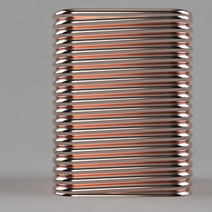 Τετράγωνο βάζο με σπειροειδή δομή