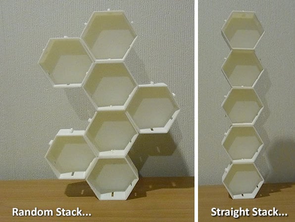 Hex Stackers Λύση αποθήκευσης για μικροαντικείμενα
